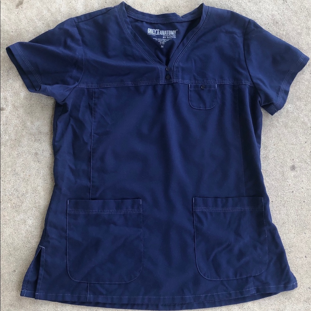 Grey's Anatomy Womens 3 Pocket V-Neck Scrub Top